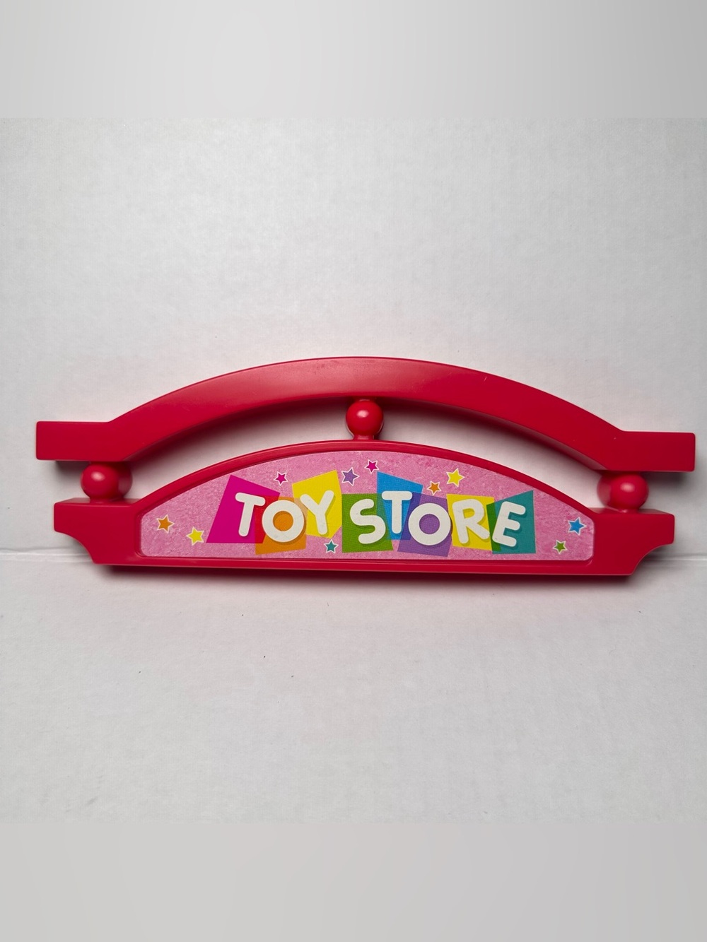 1998 Mattel Barbie Toy Store #677993 REPLACEMENT Pink Overhead Archway SIGN